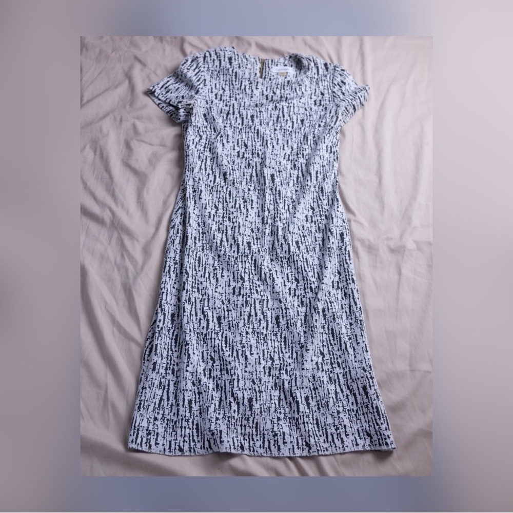 Calvin Klein Flutter Sleeve Sheath Midi Dress